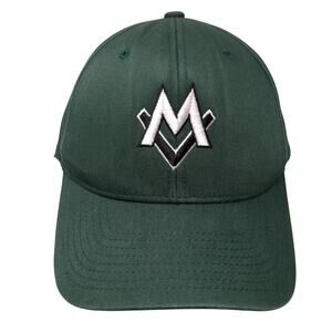 MV Snapback Hat Green One Size Adjustable Embroidered Logo Pacific